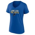 thumbnail image 2 of Women's Blue St. Louis Blues Shout Out V-Neck T-Shirt, 2 of 3