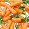 thumbnail image 4 of 100 Pack Artificial Carrots Fake Carrots Sparkling Foam Baby Carrots - Great for Easter Craft DIY, Home Decor, Kitchen Decor, Party Decoration, Open Houses, Toy, 3 x 0.5 x 0.5 inches, 4 of 7
