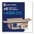 thumbnail image 2 of Tork Xpressnap Fit Interfold Dispenser Napkins, 2-Ply, 6.5 x 8.39, White, 120/Pack, 36 Packs/Carton, 2 of 3