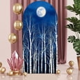 Arch Backdrop 5 Ft, White Tree Spandex Stretch Fitted Arch Cover, Round — free download