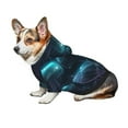 thumbnail image 6 of Uemuo Ice blue light spot jellyfish for Winter Dog Hoodie Sweatshirts with Pockets Warm Dog Clothes for Small Dogs Chihuahua-Large, 6 of 8