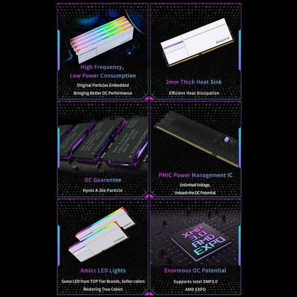 Asgard Valkyrie II DDR5 RGB RAM Memory DDR5 RAM PC 16GBX2 32GB