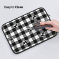 thumbnail image 6 of Bingfone Anchor Black Tartan Plaid Laptop Sleeve Case 13 Inch, 360° Protective Computer Carrying Bag, 6 of 9