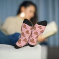 thumbnail image 5 of Vsdgher Heart Capybara Unisex Crew Socks Lightweight Breathable Ventilation Ankle Socks, Mid-calf socks for Daily, 5 of 7