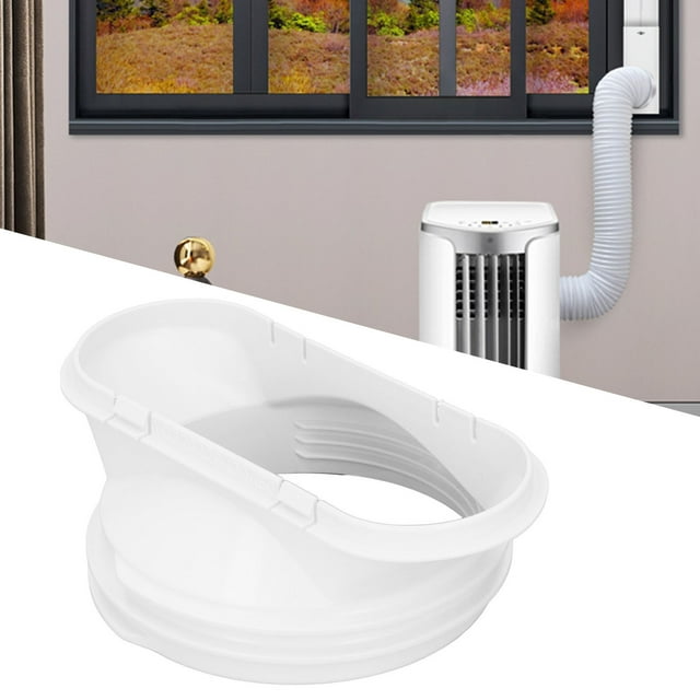 Adaptador de Ventana del Acondicionador, Conector de Manguera de Acondicionador de Plástico Dura en la Boca Plana de 130 mm.