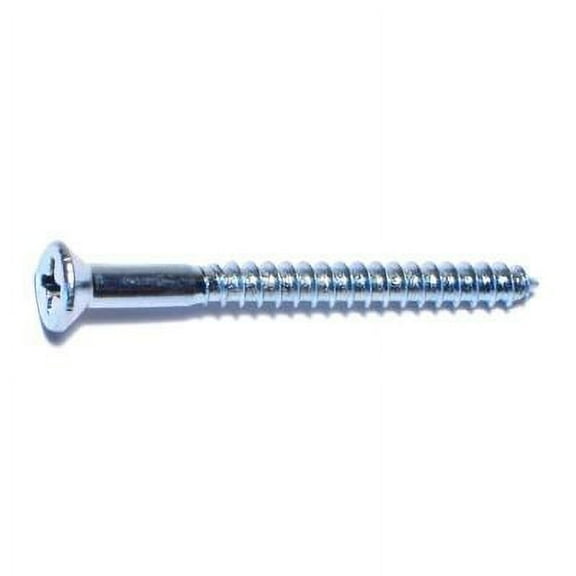 #7 x 1-3/4" Zinc Phillips Flat Head Wood Screws WSFS-167 (100 pcs)