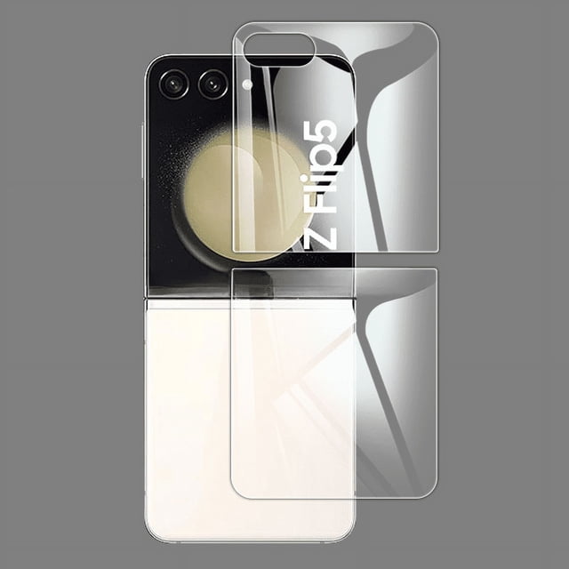 Película frontal de pantalla completa, película templada para Samsung Z Flip5, película trasera Galaxy ZFlip6, película de vidrio transparente