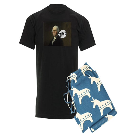 CafePress - George Washington Rec - Men's Dark Pajamas