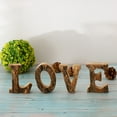 thumbnail image 4 of kurtrusly Handcraved Wooden Letters Door Numbers Alphabet Letter Floating Adress Name V, 4 of 8