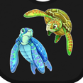 thumbnail image 4 of Inktastic Sea Turtles Swimming Together Boys or Girls Baby Bib, 4 of 4