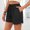 Black, variant on Linen Shorts Women High Waisted Shorts 5" Inseam Fashion Shorts Summer Drawstring Elastic Waist Shorts For Women Casual Daily Hot Short Pants Streetwear M