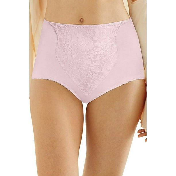 Women's Bali X372 Lace Tummy Panel Shaping Brief Panty - 2 Pack