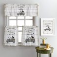 thumbnail image 3 of Kitchen Curtain Valance and Tiers Set 3 Pieces All You Need is Love and Dog Valances for Window Wood Grain Farmhouse Rod Pocket Treatments Curtains Valance Tier Sets for Living Room Bedroom 54x36 Inch, 3 of 6