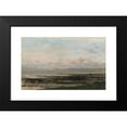 thumbnail image 2 of Charles François Daubigny 24x16 Black Modern Framed Museum Art Print Titled - Beach at Ebb Tide (C. 1850 - C. 1878), 2 of 5
