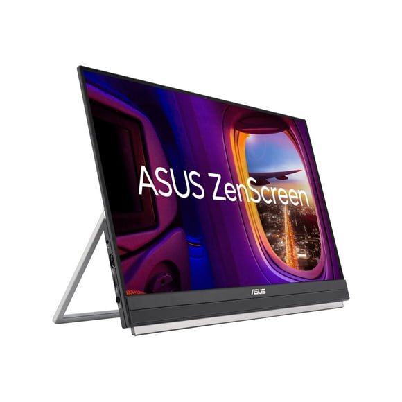 ASUS ZenScreen MB229CF - LED monitor - 22" (21.5" viewable) - portable - 1920 x 1080 Full HD (1080p) @ 100 Hz - IPS - 250 cd/m�� - 1000:1 - 5 ms - HDMI, USB-C - speakers - black