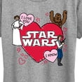 thumbnail image 3 of Star Wars - Valentines Scribble - Women's Short Sleeve Graphic T-Shirt, 3 of 5