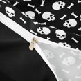 thumbnail image 4 of Homewish Spooky Skeleton Bedding for Kids Boys Girls, Happy Halloween Theme Duvet Cover Full, Black Reversible, 3 Pieces, 1 Duvet Cover and 2 Pillowcases, 4 of 6