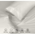 thumbnail image 4 of RUVANTI 100% Cotton Sheets – Split King Size Percale Bedding, Cooling & Breathable, Durable with a Crisp, Soft & Comfortable Feel, 16" Deep Pocket, 5-Piece Set, Ivory, 4 of 7