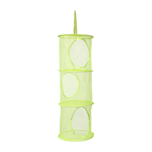 Bovemsi Clearance Colorful Mesh Hanging Multi Layer Storage Hanging Cage Hanging Cage Cylindrical Storage Hanging Bag Hanging Basket