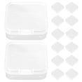 thumbnail image 1 of 50pcs Earrings Holder Accessory Organizer Transparent Sewing Beads Organizer, 1 of 8