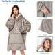 thumbnail image 3 of Sudadera Cobija Bluelander con Capucha, Manta Térmica, Unitalla, Gris Claro, 3 of 4