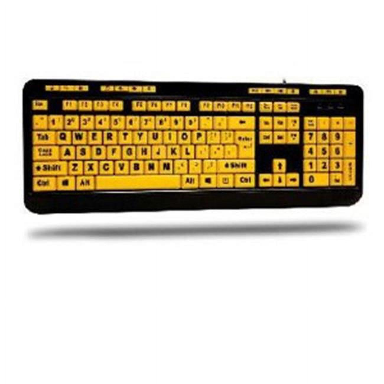 Adesso EasyTouch 132 Luminous Large-Print Desktop Keyboard