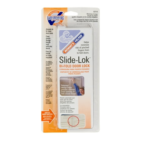 Mommy's Helper Slide-Lok Bi-Fold Door Lock, 1.0 CT