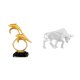 thumbnail image 1 of Figura de delfín, escultura de animal de resina, estatua de toro, arte coleccionable, adorno de escritorio con superficie lisa, adecuado para sala de, 1 of 8