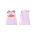 thumbnail image 2 of Toddler Baby Girl Halloween Thanksgiving Outfit Bow Sleeveless Cutest Pumpkin Turkey Dress Clothes, 2 of 8