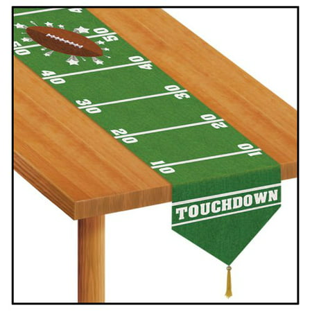 Printed Game Day Football Table Runner Party Accessory (1 count) (1/Pkg)