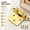 Gold, variant on Cabinet Door Hinges 2 Pairs 4 Pack, 1/2 Inch Partial Overlay Self-Closing Semi-Concealed Surface Mount Kitchen Cabinet Hardware, Gold