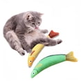 thumbnail image 4 of BESTSKY 2Pcs Cat Toy,Soft and Bouncy Cat Toys Interactive,Long-Lasting Fun Kitten Toys,Yellow&Red,24cm, 4 of 4