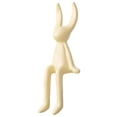 thumbnail image 3 of Estatua de conejo sentado de cerámica, decoración de estante, decoración de estante de café, decoración bonita con patas largas para mostrador, hogar, Pequeño, 3 of 8