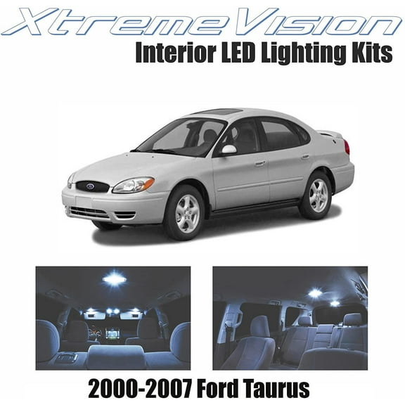 Xtremevision Interior LED for Ford Taurus 2000-2007 14 Pieces Cool White Interior LED Kit   Installation Tool