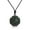 Nylon cord, variant on COAI Black Obsidian Stone Eight Diagrams Yin Yang Pendant Necklace Stainless Steel Chain