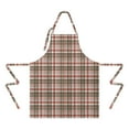 thumbnail image 2 of Red and Green Christmas Plaid Apron-Garden Aprons for Women with Pockets-Cotton Linen Waterproof Kitchen Cooking Gardening Aprons Adjustable for Kitchen,Cooking,BBQ and Salon 32"x27", 2 of 7