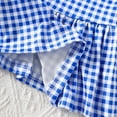 thumbnail image 4 of MEZZALL Toddler Girls Short Sleeve Plaid Princess Dress Casual Dresses Versatile Baby Wear, 4 of 5