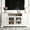 White, variant on UWR-Nite Farmhouse Entertainment Center TV Stand for 65 Inch Televisions, Wooden Console Storage Cabinet Sideboard with Adjustable Shelves & Tempered Glass Doors