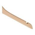 thumbnail image 3 of NAHANCO #81-17CH 17" Natural Gloss Flat Wooden Shirt Hangers with Notches (Pack of 100), 3 of 11