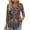 166#Light Brown, variant on 3/4 Sleeve Blouses For Women Dressy Casual V Neck Summer Tops For Women With Leggings Pleated Curved Hem Tunic Red M
