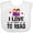 AA-White, variant on Inktastic I Love to Read Girls Baby Bib
