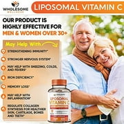 Liposomal Vitamin C Capsules (200 Pills 1500mg) VIT C, Immune System & Collagen Booster, Immunity Support Ascorbic Acid Supplement