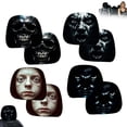 thumbnail image 2 of Scary Car Headrest Halloween Seat Protector Set Auto Interior Decoration Head Rest Cover Pair Vehicle Accessory 10.04x10.98 Inches For Automotive 2pc, 2 of 9