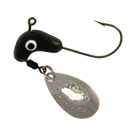 Road Runner Original Head 1/8oz Underspin Jighead Black 4PK