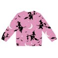 thumbnail image 3 of Tiijoy Girls Halloween Cardigan Button Front Long Sleeve Sweater Coat, Pink, Sizes 1-8, 3 of 4
