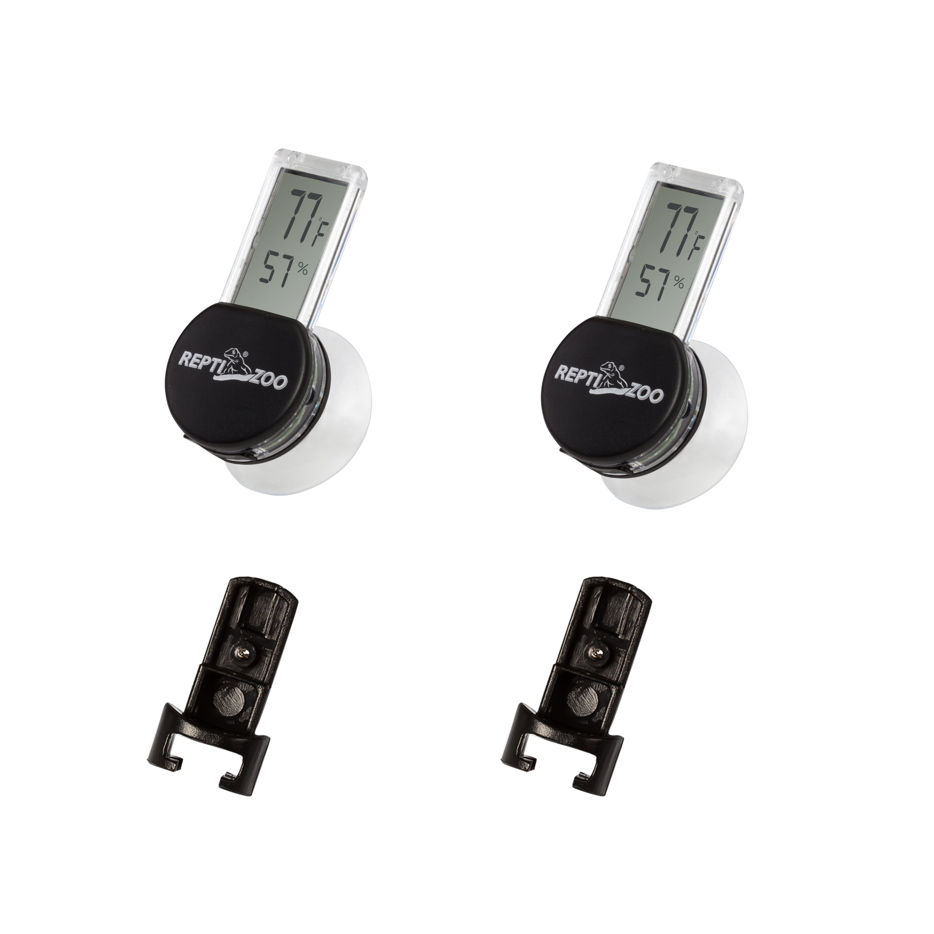 REPTIZOO Digital ThermoHygrometer with Suction Cup, Reptile Terrarium