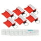 thumbnail image 4 of Llavero De Resucitador De RCP, PE Reduce El Peligro Bolsa De Almacenamiento De Protector Facial De Emergencia Válvula Unidireccional 6 Piezas Rojo Para Reanimación Cardiopulmonar, 4 of 7