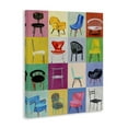thumbnail image 4 of Stupell Industries Bright Modern Chairs Animals & Insects Painting Gallery Wrapped Canvas Art Print Wall Art, 24 x 30, 4 of 8