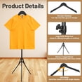 thumbnail image 4 of 2 Pack Shirt Display Stand, 32-63 Inch Height Adjustable Mannequin Torso for Vendors, T Shirt Clothing Display Stand Rack, Foldable Steamer Stand for Clothes Garment Retail, 4 of 7