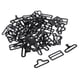 thumbnail image 1 of Juego de 20 piezas de herrajes de hierro para pajaritas: ganchos, clips, hebillas y cierres ajustables. Negro, 1 of 9